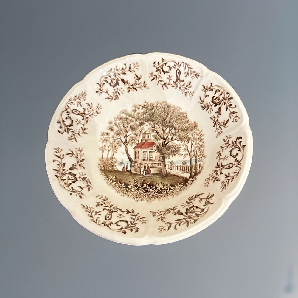 VNTG Johnson Bros Mount Vernon Brown Bowl